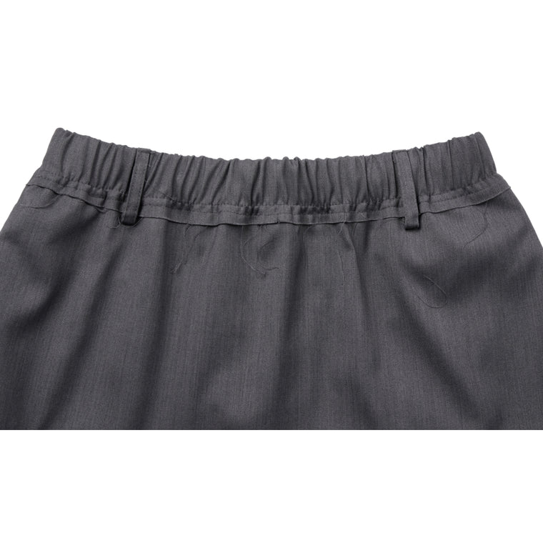 NEUTRAL SOCIETY PLEATED MIDI SKIRT-GREY