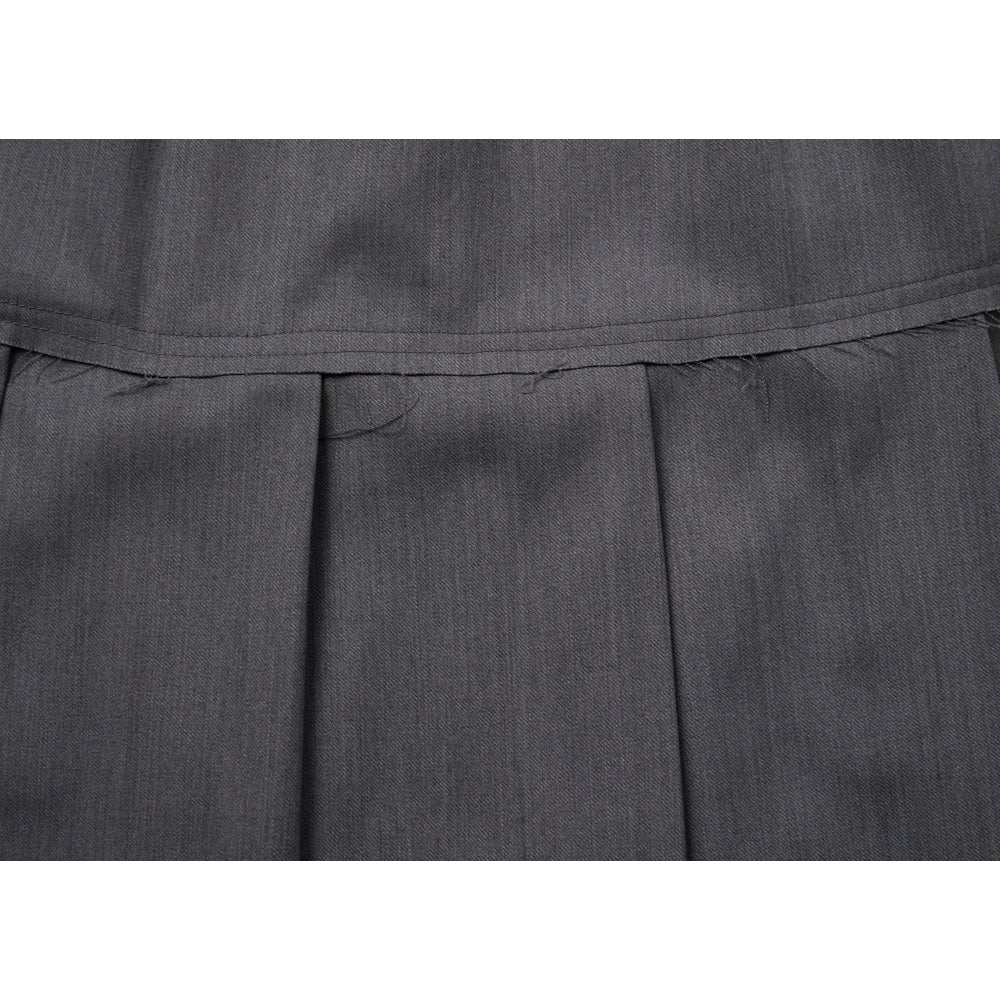 NEUTRAL SOCIETY PLEATED MIDI SKIRT-GREY