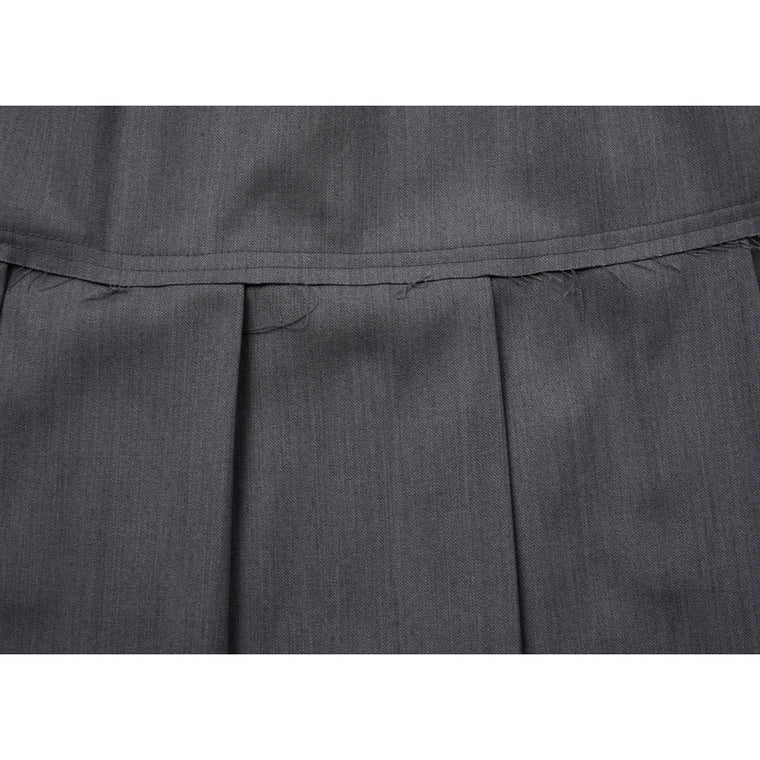 NEUTRAL SOCIETY PLEATED MIDI SKIRT-GREY
