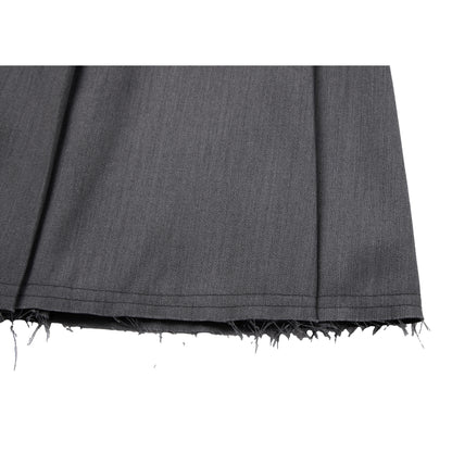 NEUTRAL SOCIETY PLEATED MIDI SKIRT-GREY