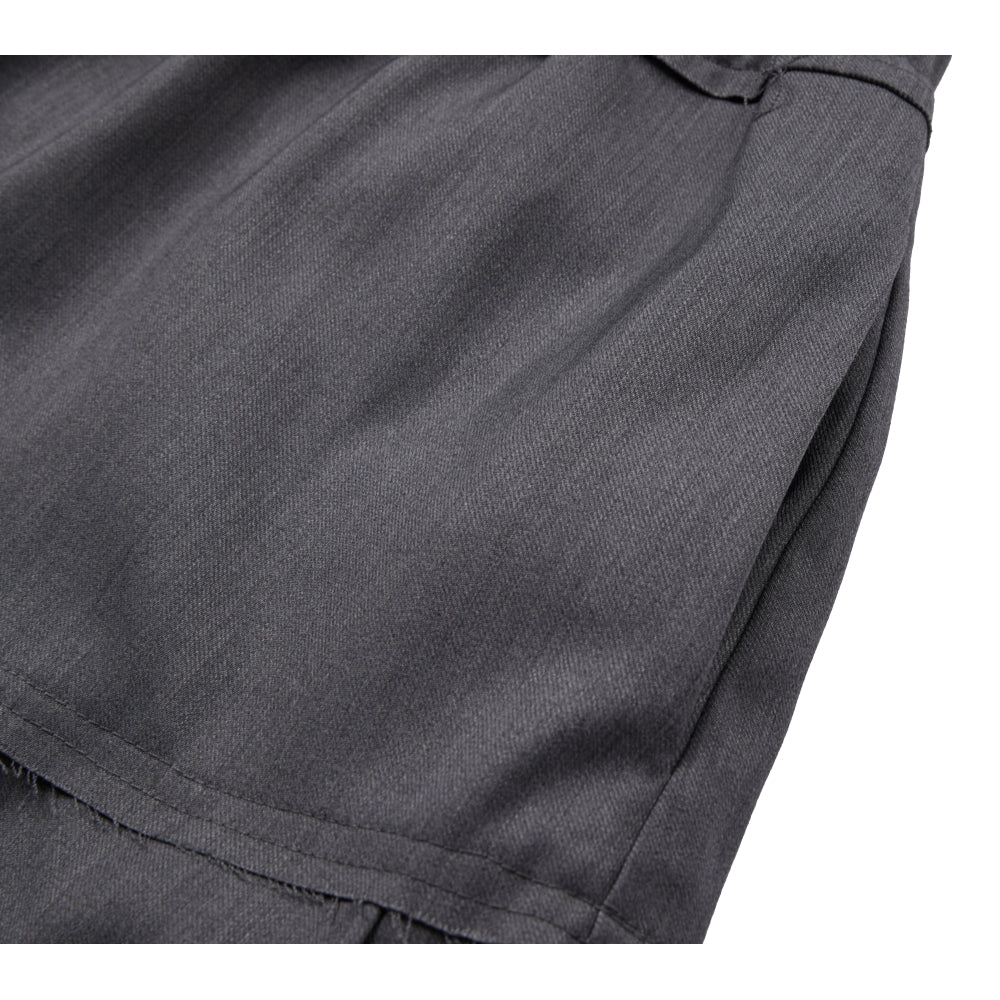 NEUTRAL SOCIETY PLEATED MIDI SKIRT-GREY