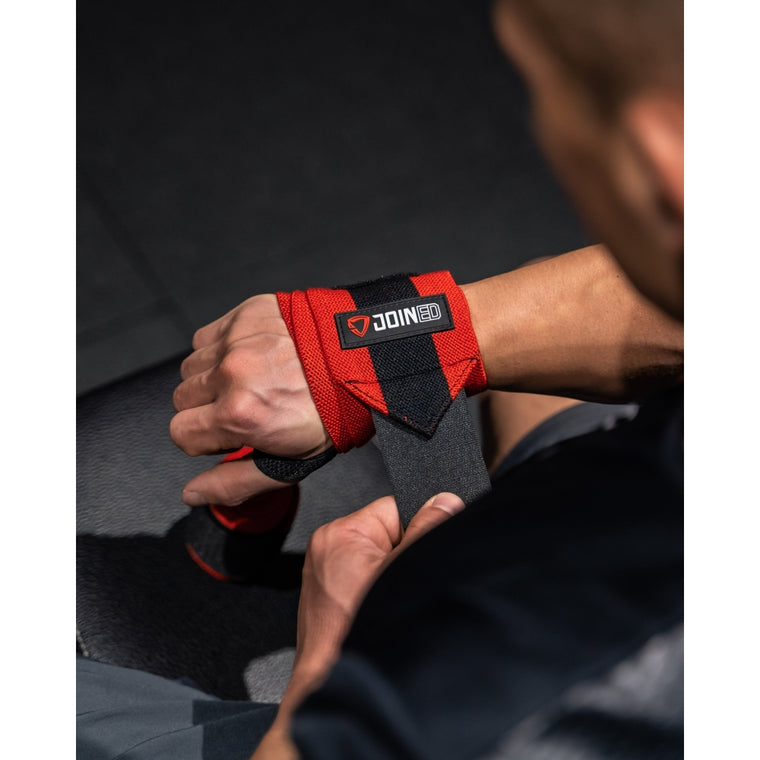 TEAMJOINED PL WRIST WRAPS 26"-BROWN RED