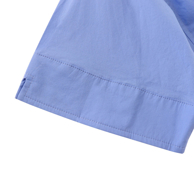 A[S]USL POCKET SHIRT DRESS-BLUE