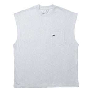 MADNESS POCKET TANK TOP-HEATHER GREY