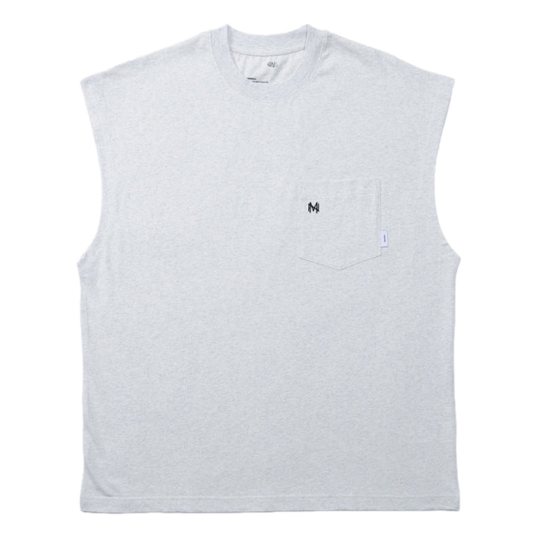 MADNESS POCKET TANK TOP-HEATHER GREY
