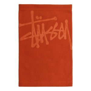STUSSY POLAR FLEECE NECK WARMER-ORANGE