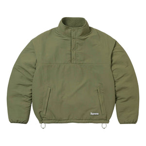 SUPREME POLARTEC® SHEARLING REVERSIBLE PULLOVER-OLIVE