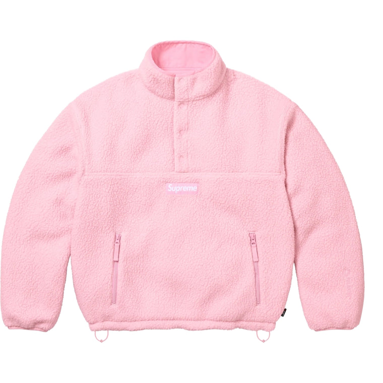 SUPREME POLARTEC® SHEARLING REVERSIBLE PULLOVER-PINK