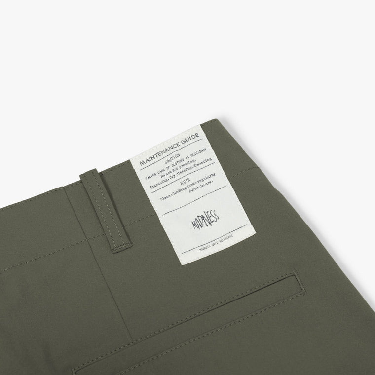 MADNESS POLYESTER CHINO PANTS-OLIVE