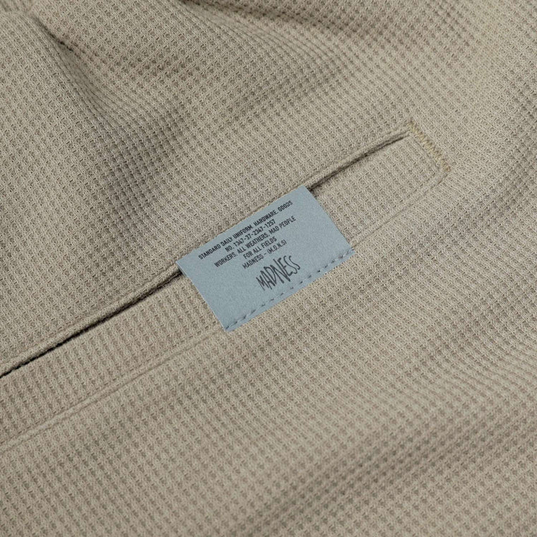 MADNESS POLYESTER WAFFLE EASY SHORTS (FABRIC BY JAPAN)-BEIGE