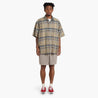 MADNESS POLYESTER WAFFLE EASY SHORTS (FABRIC BY JAPAN)-BEIGE