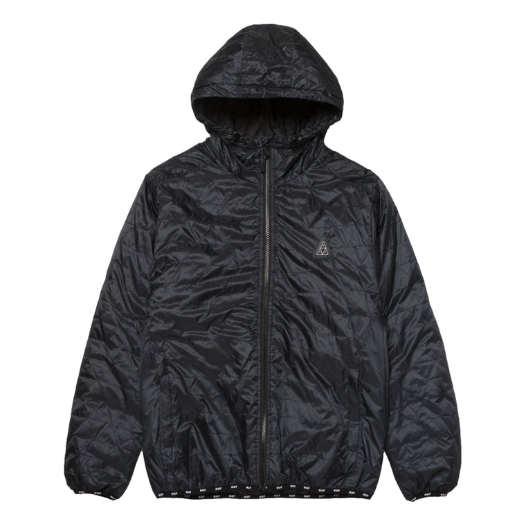 HUF POLYGON QUILTED JACKET-BLACK