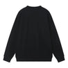 ORI FREDERIQO PRINTED CREWNECK SWEATER-BLACK