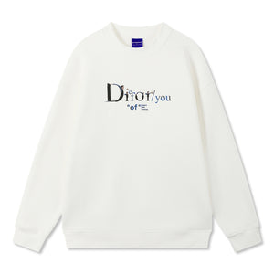 ORI FREDERIQO PRINTED CREWNECK SWEATSHIRT-WHITE