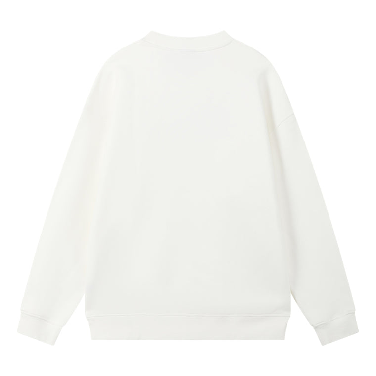 ORI FREDERIQO PRINTED CREWNECK SWEATSHIRT-WHITE