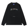 ORI FREDERIQO PRINTED LONG SLEEVES T-SHIRT-BLACK
