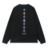 ORI FREDERIQO PRINTED LONG SLEEVES T-SHIRT-BLACK
