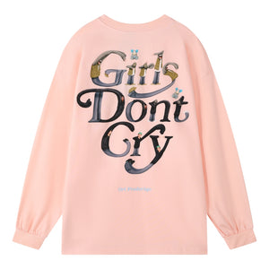 ORI FREDERIQO PRINTED LONG SLEEVE T-SHIRT-PINK