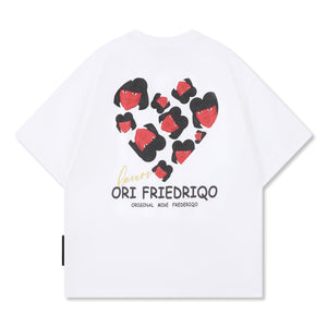 ORI FREDERIQO PRINTED SS TEE-WHITE