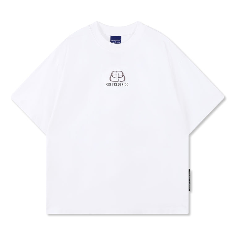 ORI FREDERIQO PRINTED SS TEE-WHITE