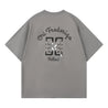 ORI FREDERIQO PRINTED SS TEE-GREY