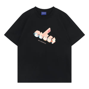 ORI FREDERIQO PRINTED T-SHIRT-BLACK