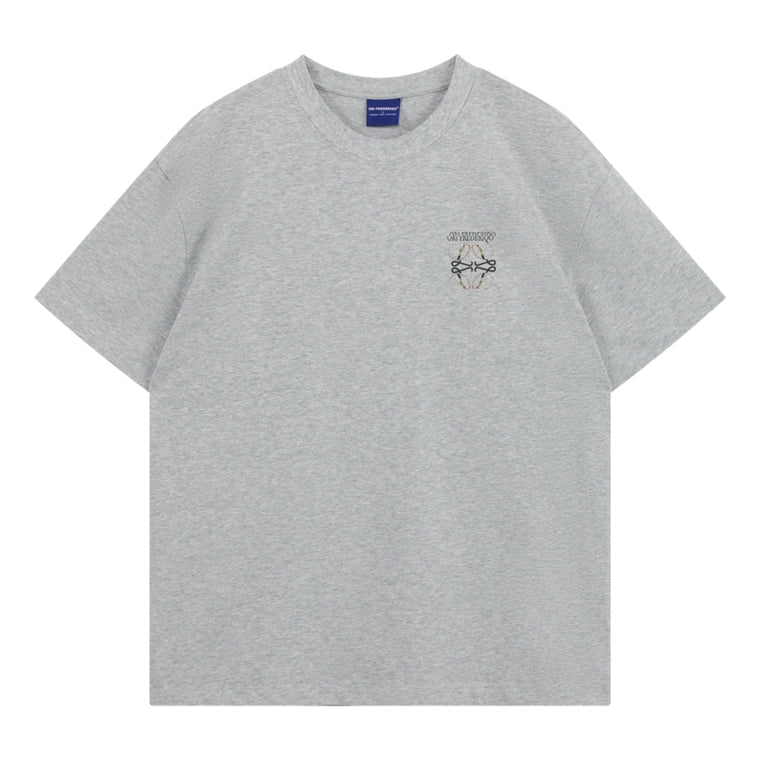 ORI FREDERIQO PRINTED T-SHIRT-GREY