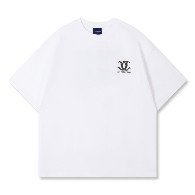 ORI FREDERIQO PRINTED TEE-WHITE