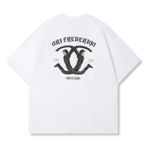 ORI FREDERIQO PRINTED TEE-WHITE