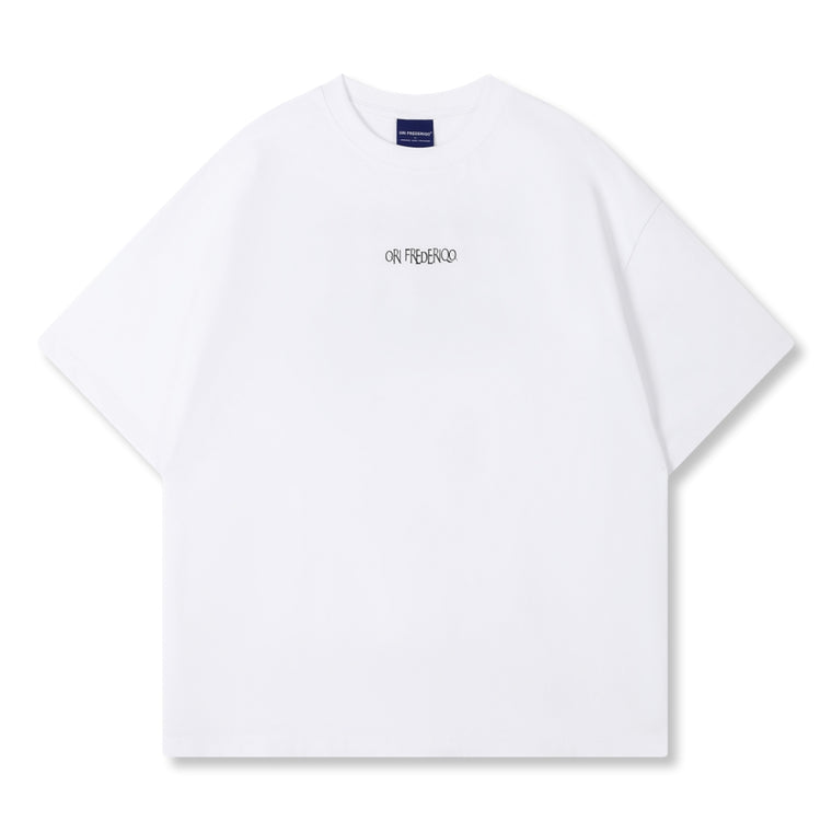 ORI FREDERIQO PRINTED TEE-WHITE