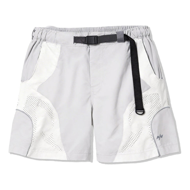 NINE POINT NINE PULSAR LASER SHORTS-LIGHT GREY