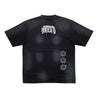 2ND CLOSET "PUNK PEACE" EMBROIDERY SPRAY T-SHIRT-BLACK