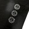 2ND CLOSET "PUNK PEACE" EMBROIDERY SPRAY T-SHIRT-BLACK