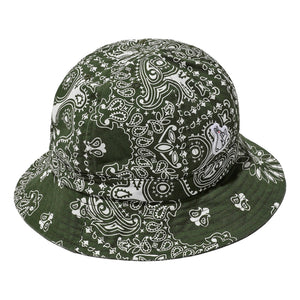 #FR2 PAISLEY BUCKET HAT-KHAKI