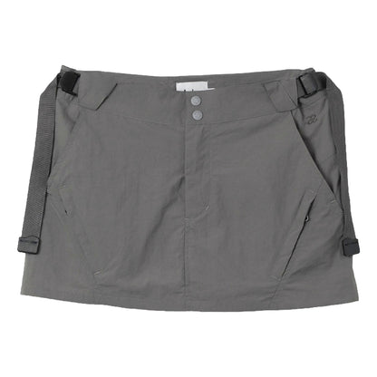 ASTRA POLISH MINI SKIRT-DARK GREY