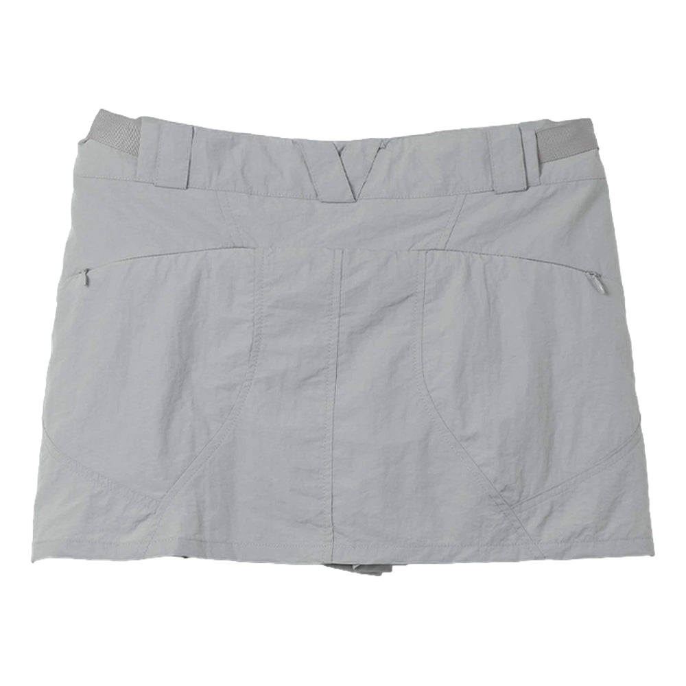 ASTRA POLISH MINI SKIRT-LIGHT GREY