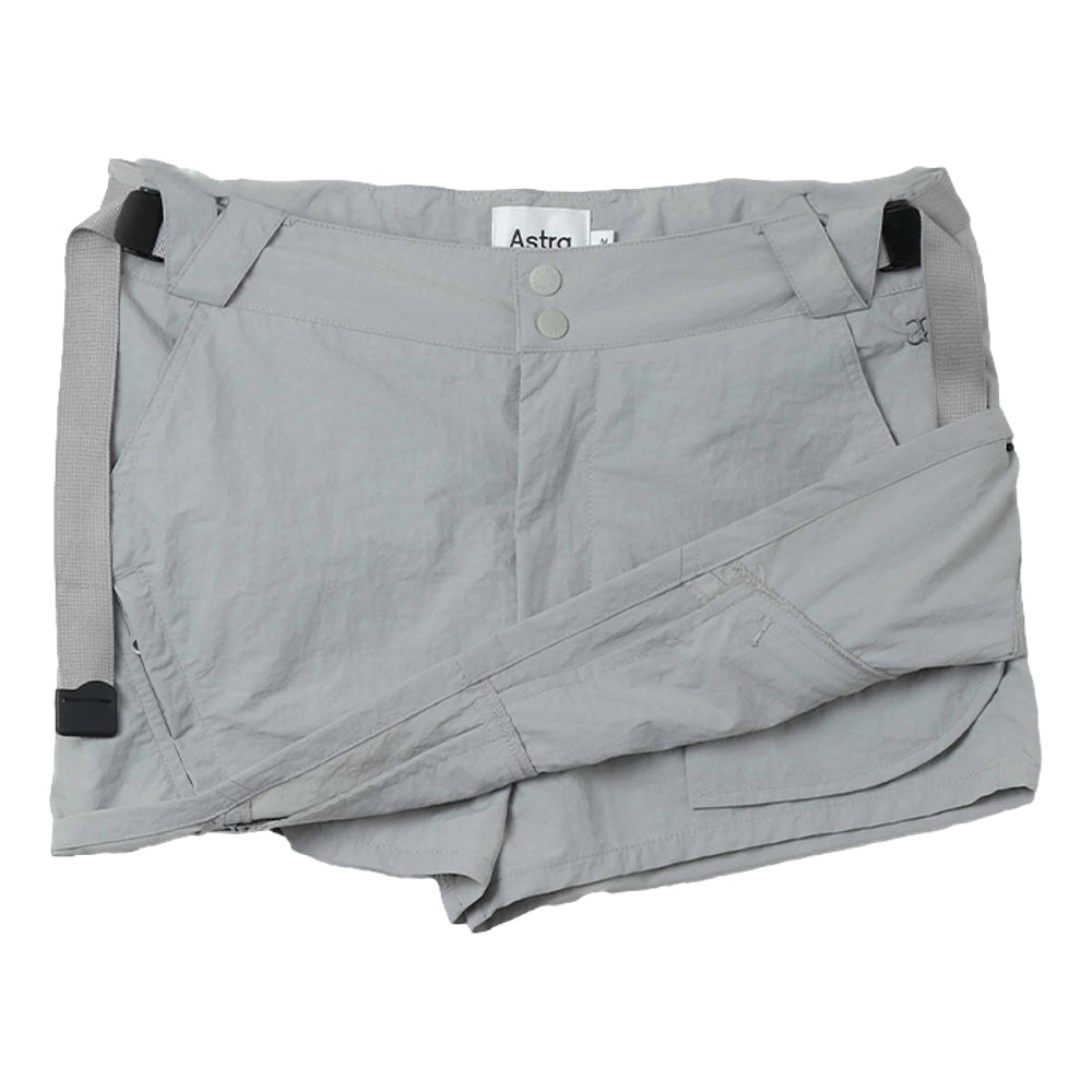 ASTRA POLISH MINI SKIRT-LIGHT GREY