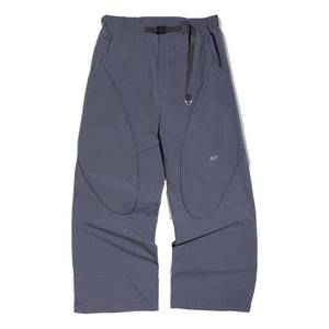 NINE POINT NINE PULSAR LASER WIDE PANTS-DARK GREY