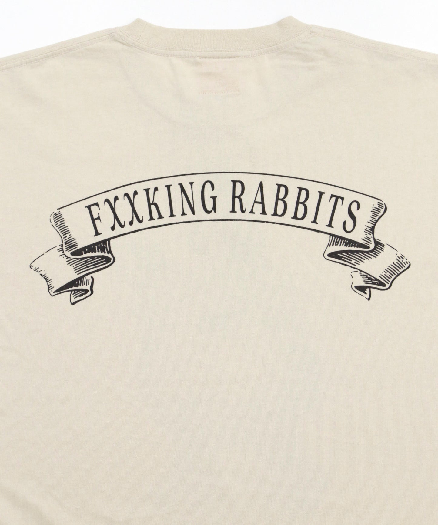 #FR2 RABBIT JESUS PIGMENT WASH T-SHIRT-IVORY