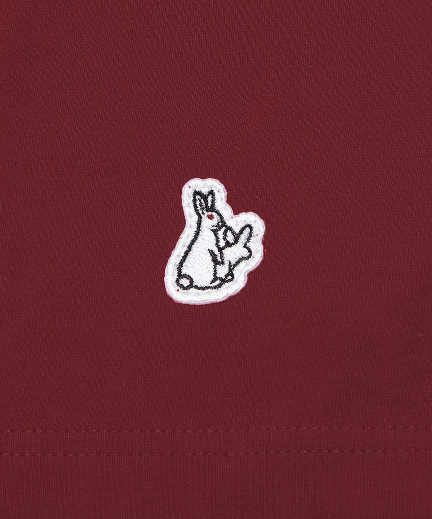 #FR2 RABBITS ABDUCTED BY UFO T-SHIRT-BURGUNDY