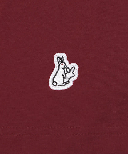#FR2 RABBITS ABDUCTED BY UFO T-SHIRT-BURGUNDY