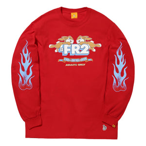 #FR2 RABBITS L/S T-SHIRT[FRC2981]-RED