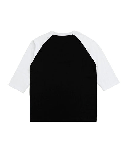 #FR2 RABBITS OVAL LOGO RAGLAN-SLEEVE T-SHIRT-BLACK/WHITE