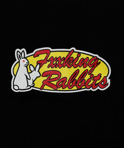 #FR2 RABBITS OVAL LOGO RAGLAN-SLEEVE T-SHIRT-BLACK/WHITE