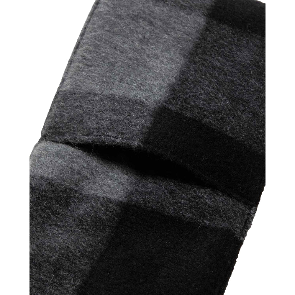 NONNATIVE RANCHER MUFFLER COTTON FLANNEL BLOCK CHECK-BLACK