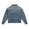 NEUTRAL SOCIETY RAW EDGE DENIM JACKET-BLUE DENIM