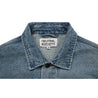 NEUTRAL SOCIETY RAW EDGE DENIM JACKET-BLUE DENIM