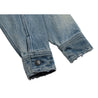 NEUTRAL SOCIETY RAW EDGE DENIM JACKET-BLUE DENIM