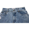 NEUTRAL SOCIETY RAW EDGE DENIM SKIRT-BLUE DENIM