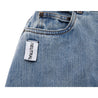 NEUTRAL SOCIETY RAW EDGE DENIM SKIRT-BLUE DENIM